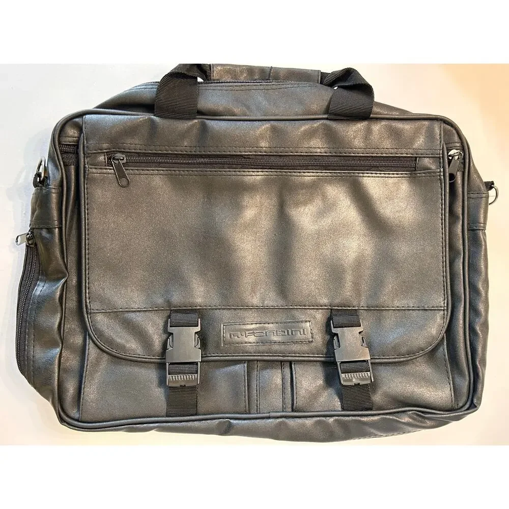 Vintage‎ A Fondini Double Buckle Briefcase Unused Tag On